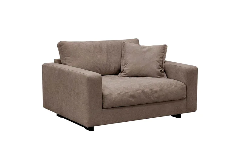 Valencia Soffgrupp Extra Djup 5-sits Soffa + Fåtölj i Chenille - Mörkbrun - Products - Möbler - Soffa - Soffgrupp