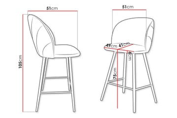 Aikka Barstol 105 cm - Beige - Products - Möbler - Fåtölj & stolar - Barstol & barpall