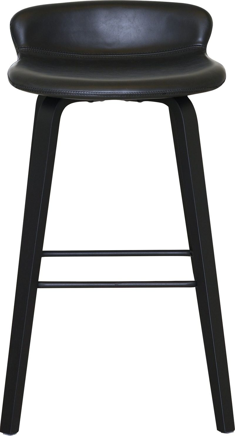 Aki barstol - Svart PU - Svart - Products - Möbler - Fåtölj & stolar - Barstol & barpall