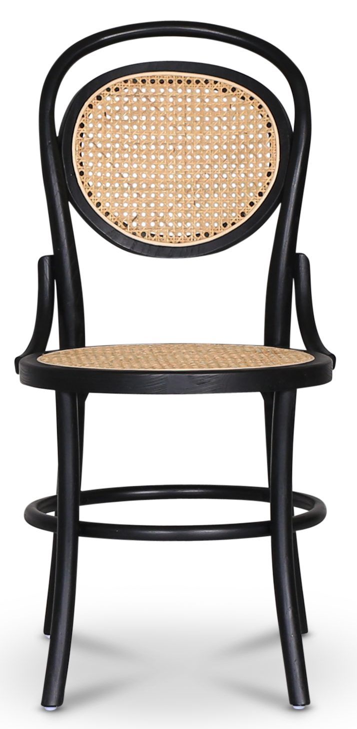 Alicia stol böjträ - Svart/rotting, Svart/rotting