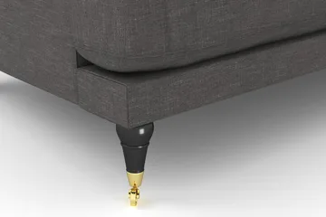 Andrew Loveseat - Mörkgrå/Mässing - Products - Möbler - Fåtölj & stolar - Fåtölj