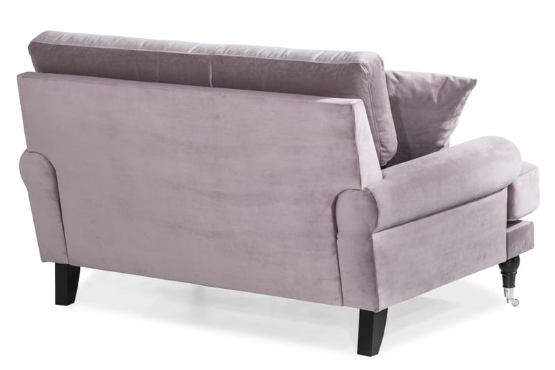 Andrew Loveseat Sammet - Lila/Krom - Products - Möbler - Fåtölj & stolar - Fåtölj