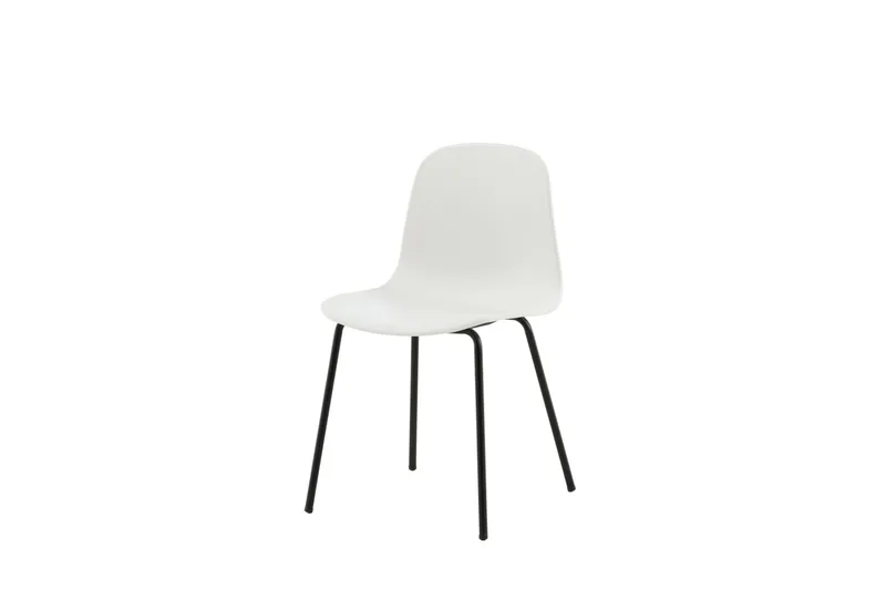 Arctic Matstol - Vit/Svart - Products - Möbler - Fåtölj & stolar - Matstol & köksstol