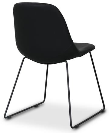 Atlantic sled stol i svart PU - Svart - Products - Möbler - Fåtölj & stolar - Matstol & köksstol