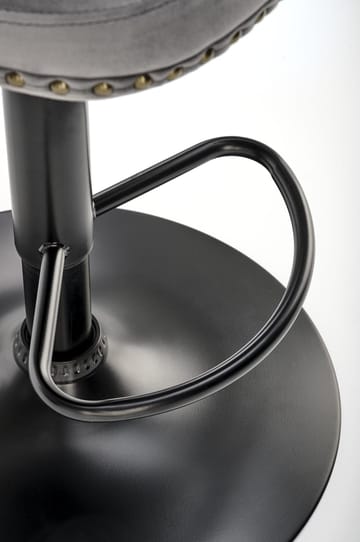 Barstol grå sammet gaslift - Pelican - Grå - Products - Möbler - Fåtölj & stolar - Barstol & barpall