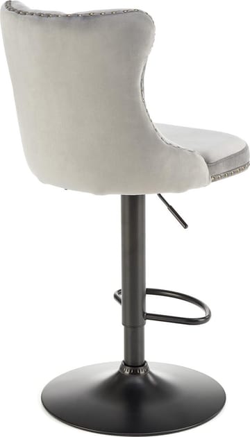 Barstol grå sammet gaslift - Pelican - Grå - Products - Möbler - Fåtölj & stolar - Barstol & barpall