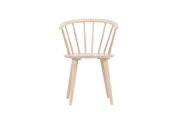 Bobby Karmstol med Armstöd - Vitlaserad / Gummiträ - Products - Möbler - Fåtölj & stolar - Karmstol