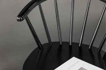 Bobby Karmstol - Svart - Products - Möbler - Fåtölj & stolar - Matstol & köksstol