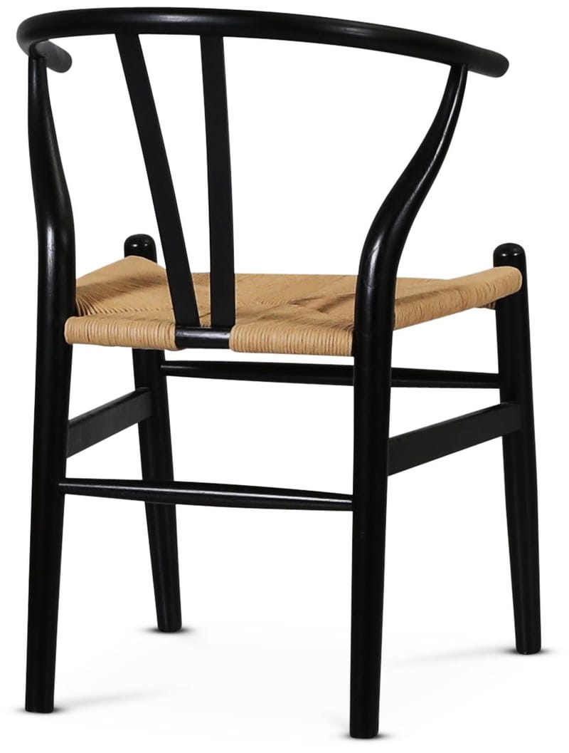 Brandon karmstol - Svart med repsits - Svart - Products - Möbler - Fåtölj & stolar - Karmstol