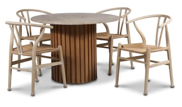 Brandon matstol whitewash med repsits - Whitewash - Products - Möbler - Fåtölj & stolar - Karmstol