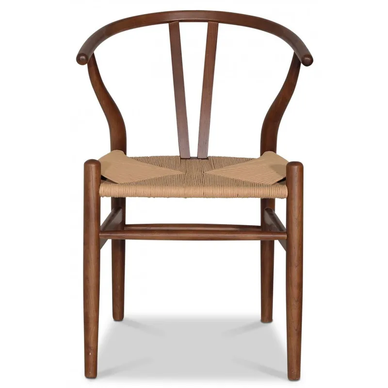 Brandon stol i valnöt med repsits, Valnöt