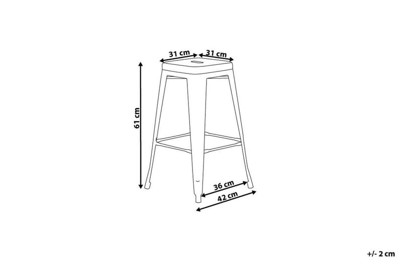 Cabrillo Barstol 42 cm - Svart - Products - Möbler - Fåtölj & stolar - Barstol & barpall