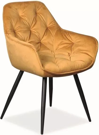 Cherry matstol - Orange sammet, Orange