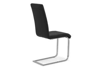 Cibus Matstol Konstläder - Svart / Krom - Products - Möbler - Fåtölj & stolar - Matstol & köksstol