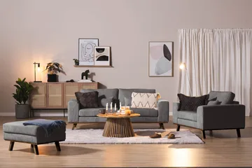 Copenhagen Fåtölj Manchester - Grå - Products - Möbler - Fåtölj & stolar - Fåtölj