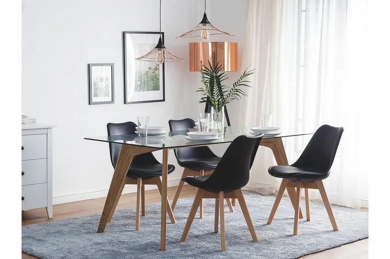 Dakota Ii Stol Set Om 2 St - Svart - Products - Möbler - Fåtölj & stolar - Matstol & köksstol