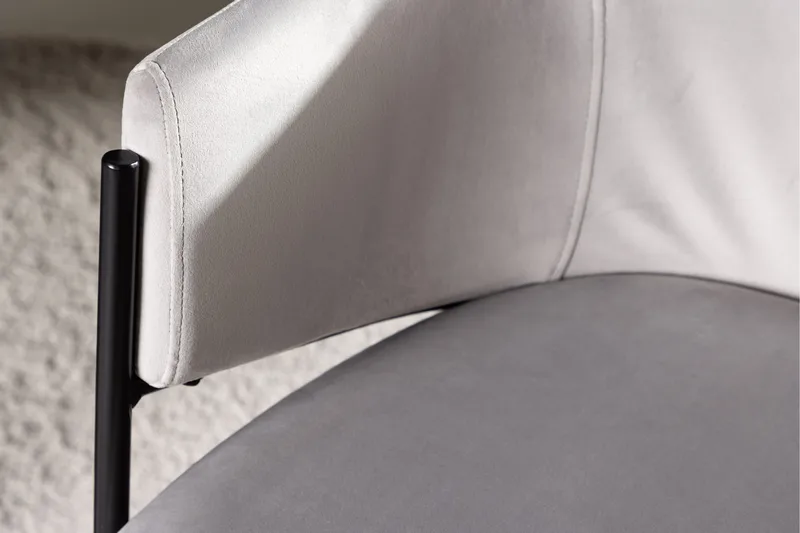 Evelina Karmstol - Grå - Products - Möbler - Fåtölj & stolar - Matstol & köksstol