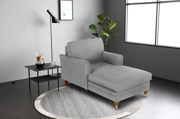 Chaiselounge Howard Watford Deluxe - Grå - Grå - Products - Möbler - Fåtölj & stolar - Fåtölj - Liggfåtölj