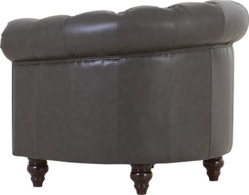 Clubfåtölj chesterfield mörkbrun PU - Products - Möbler - Fåtölj & stolar - Fåtölj - Chesterfield fåtölj