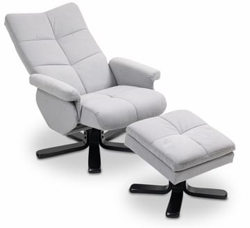 Duva ställbar fåtölj med fotpall - Grå - Grå - Products - Möbler - Fåtölj & stolar - Fåtölj - Biofåtölj & reclinerfåtölj