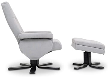 Duva ställbar fåtölj med fotpall - Grå - Grå - Products - Möbler - Fåtölj & stolar - Fåtölj - Biofåtölj & reclinerfåtölj