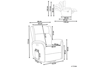 Elektrisk reclinerfåtölj Elegy - Tuape - Products - Möbler - Fåtölj & stolar - Fåtölj - Biofåtölj & reclinerfåtölj