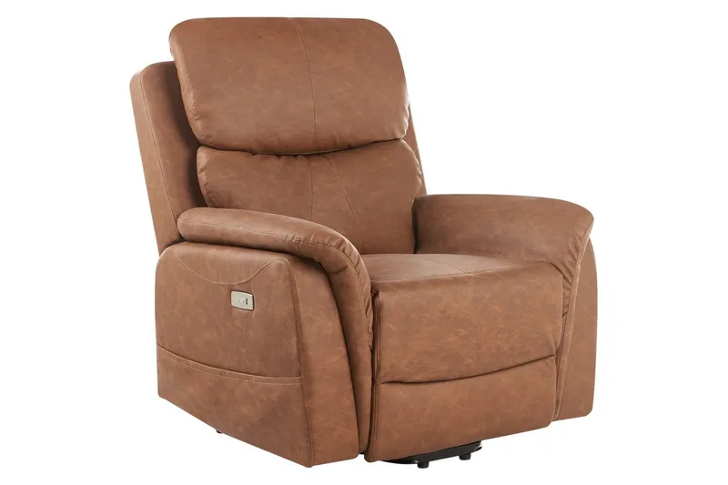 Elektrisk reclinerfåtölj Glorie Brun, Brun