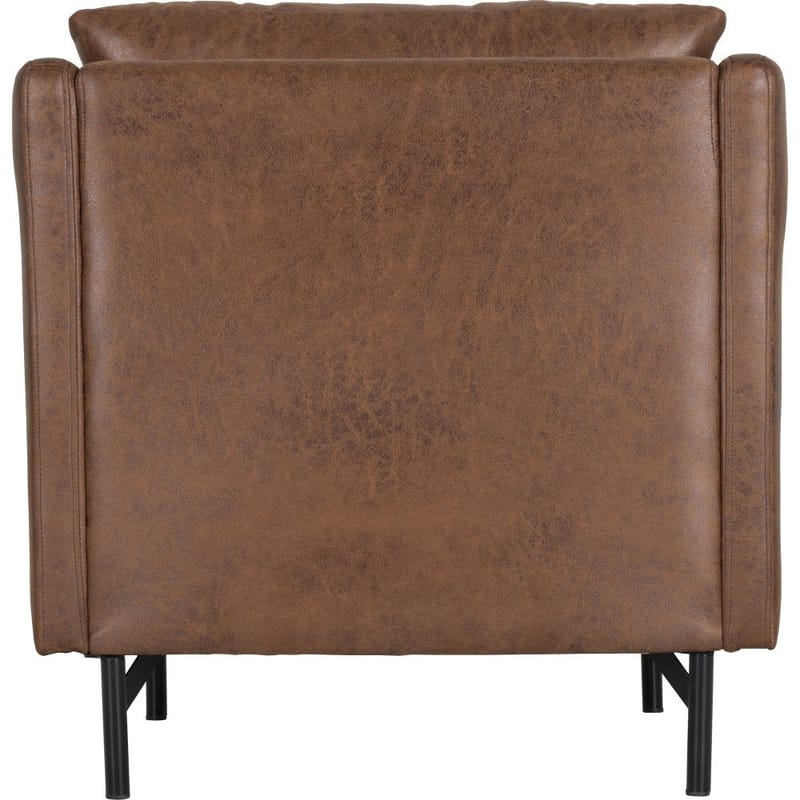 Fåtölj brunt vintage - Brunt ecoläder - Products - Möbler - Fåtölj & stolar - Fåtölj - Clubfåtölj