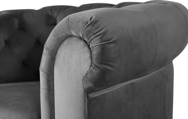 Fåtölj chesterfield grå sammet  Royal - Products - Möbler - Fåtölj & stolar - Fåtölj - Chesterfield fåtölj