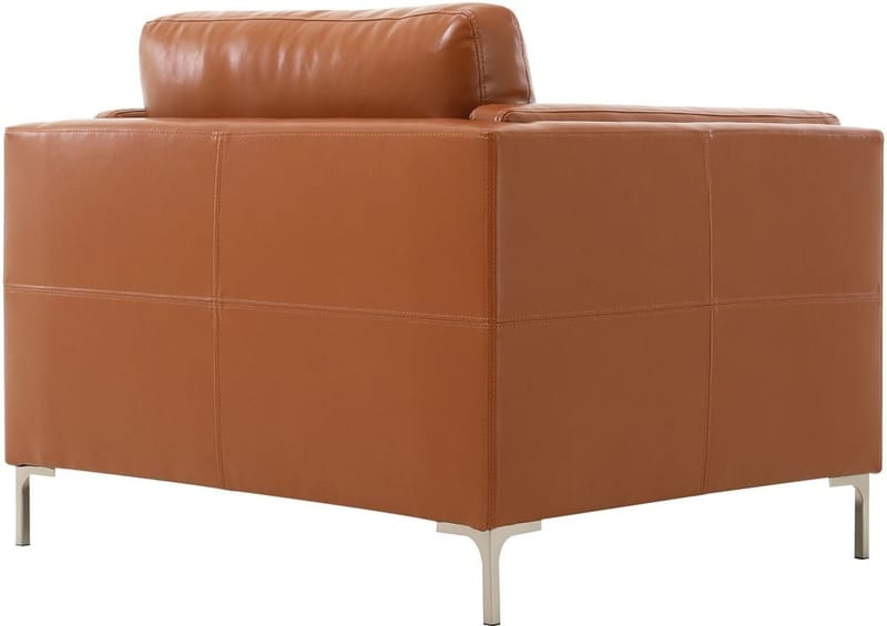 Fåtölj cognacs färgat konstläder - Cansas - Cognac - Products - Möbler - Fåtölj & stolar - Fåtölj - Clubfåtölj