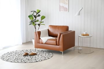 Fåtölj cognacs färgat konstläder - Cansas - Cognac - Products - Möbler - Fåtölj & stolar - Fåtölj - Clubfåtölj