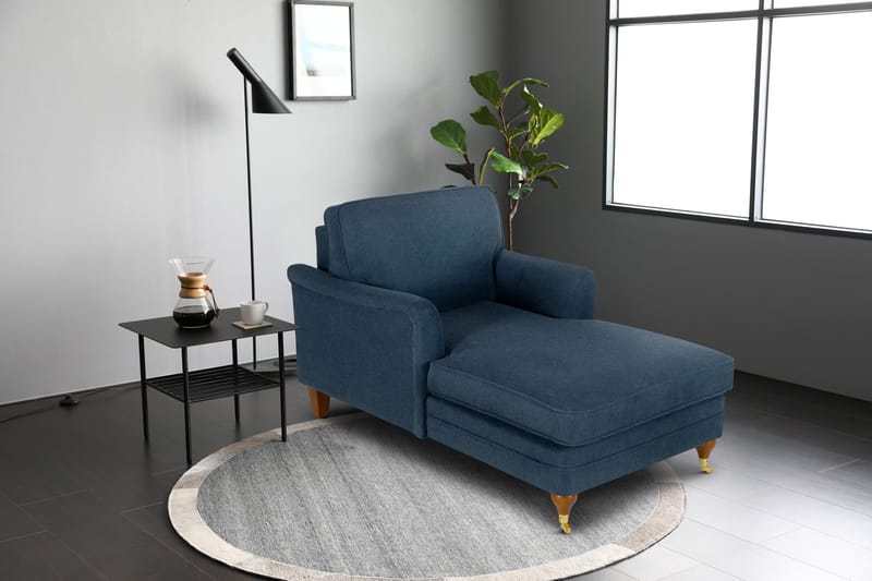 Fåtölj howard chaiselounge blå - Watford Deluxe - Mörkblå - Products - Möbler - Fåtölj & stolar - Fåtölj - Liggfåtölj