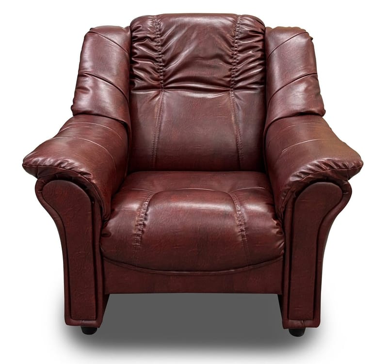 Fåtölj oxblod PU - Rom, Oxblod