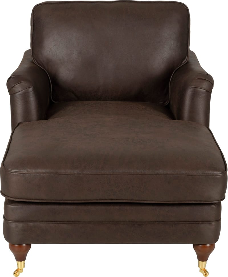 Howard Watford Deluxe divanfåtölj - Vintagebrunt konstläder, Vintagebrun