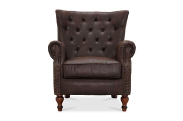 London Fåtölj - Tyg brun vintage - Products - Möbler - Fåtölj & stolar - Fåtölj - Chesterfield fåtölj