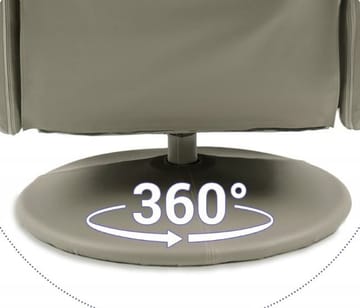 Massagefåtölj i beige PVC med fjärrkontroll - Cappuccino - Products - Möbler - Fåtölj & stolar - Fåtölj - Massagestol & massagefåtölj