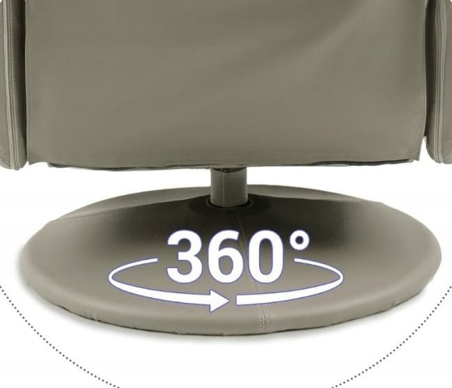 Massagefåtölj i beige PVC med fjärrkontroll - Cappuccino - Products - Möbler - Fåtölj & stolar - Fåtölj - Massagestol & massagefåtölj