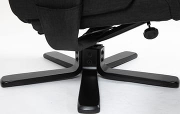 Oslo reclinerfåtölj med pall - Cortina svart - Svart - Products - Möbler - Fåtölj & stolar - Fåtölj - Biofåtölj & reclinerfåtölj