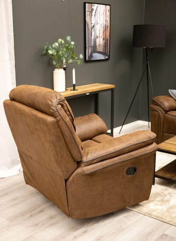 Reclinerfåtölj brun (Mikrofiber) - Riverdale - Brun - Products - Möbler - Fåtölj & stolar - Fåtölj - Biofåtölj & reclinerfåtölj
