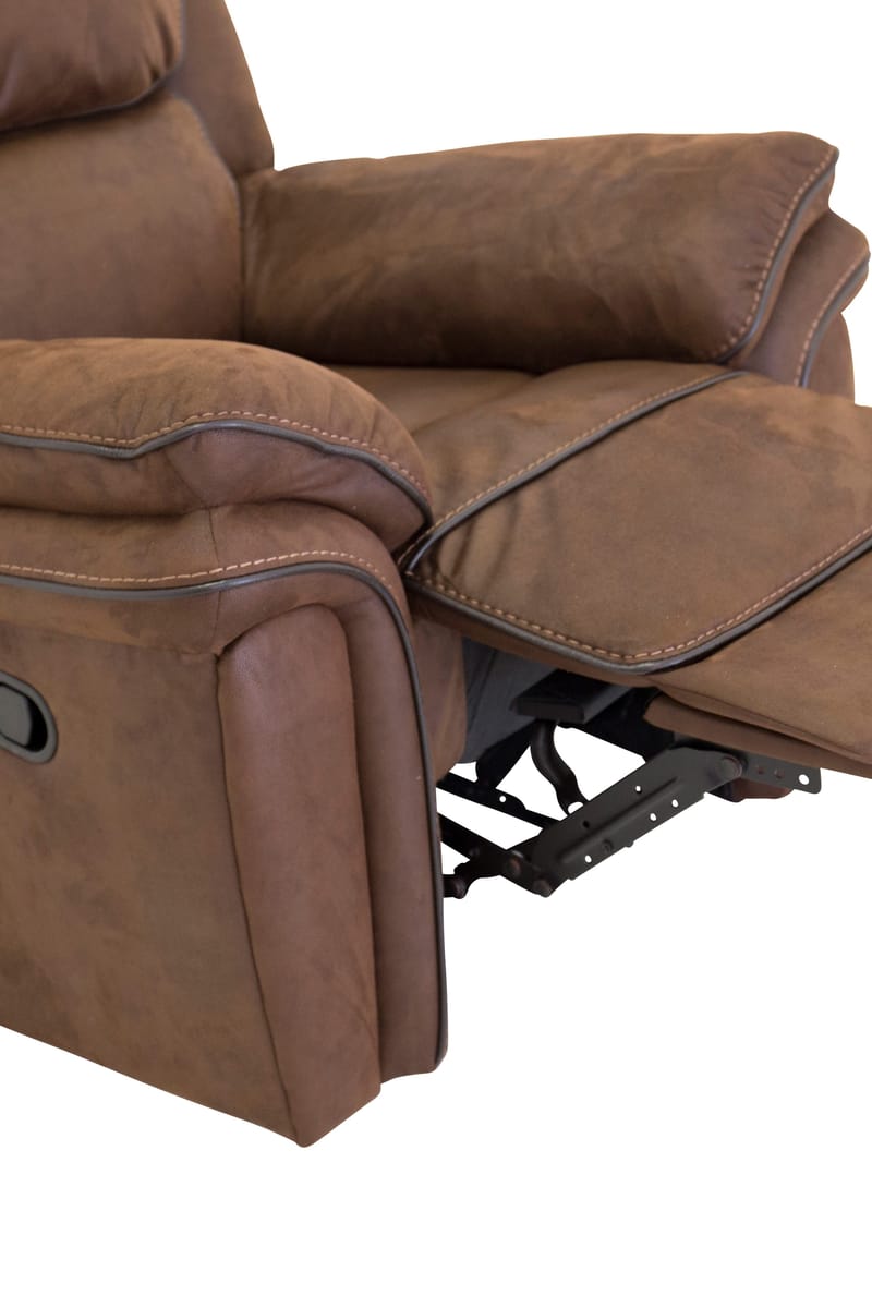 Reclinerfåtölj brun (Mikrofiber) - Riverdale - Brun - Products - Möbler - Fåtölj & stolar - Fåtölj - Biofåtölj & reclinerfåtölj
