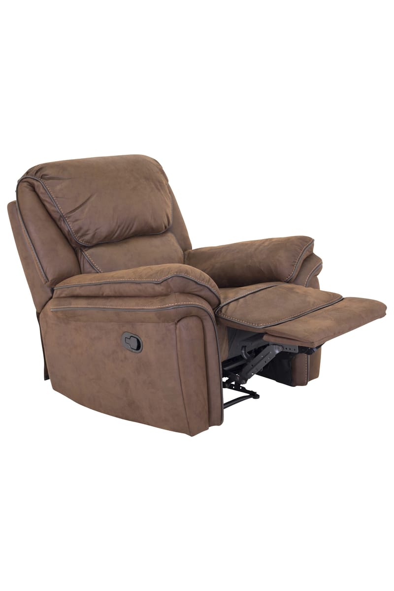 Reclinerfåtölj brun (Mikrofiber) - Riverdale - Brun - Products - Möbler - Fåtölj & stolar - Fåtölj - Biofåtölj & reclinerfåtölj