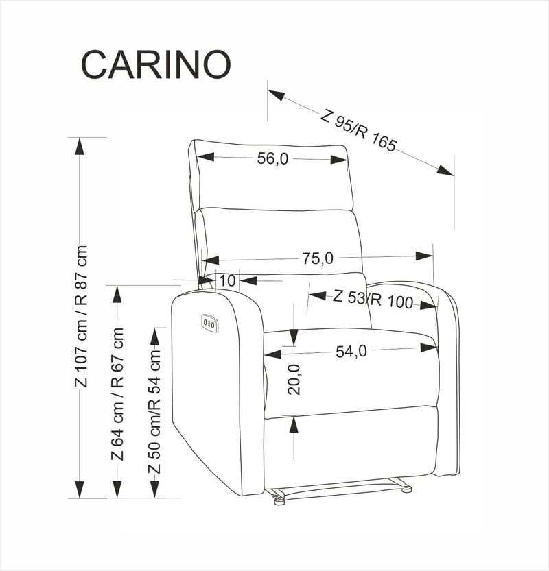 Reclinerfåtölj elektrisk - Ljusbeige - Ljusbeige - Products - Möbler - Fåtölj & stolar - Fåtölj - Biofåtölj & reclinerfåtölj