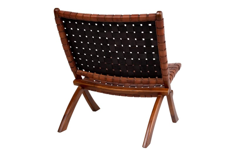 Ricco Läderfåtölj - Brun/Teak - Products - Möbler - Fåtölj & stolar - Fåtölj - Skinnfåtölj & läderfåtölj