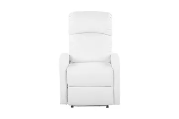 Virrat Fåtölj LED-belysning + USB-port - Vit - Products - Möbler - Fåtölj & stolar - Fåtölj - Biofåtölj & reclinerfåtölj