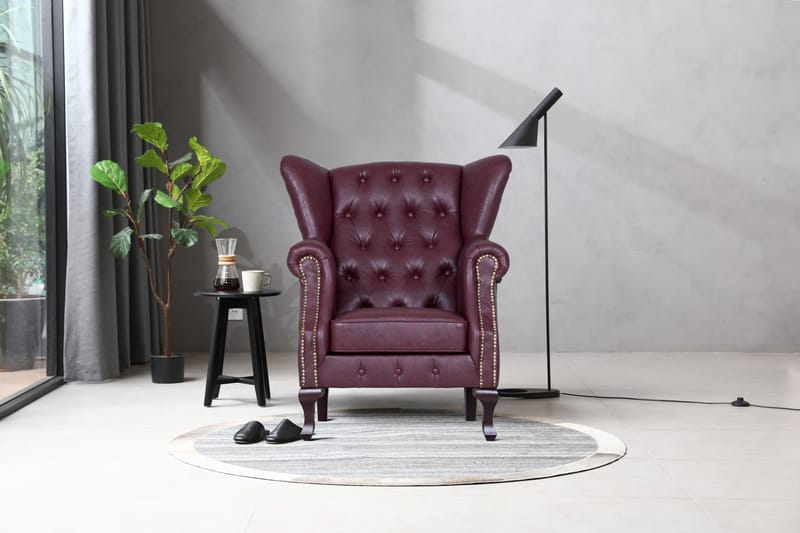 Vivaldino fåtölj - Oxblod - Oxblod - Products - Möbler - Fåtölj & stolar - Fåtölj - Öronlappsfåtölj