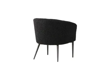 Fluffy Fåtölj - Svart - Products - Möbler - Fåtölj & stolar - Fåtölj
