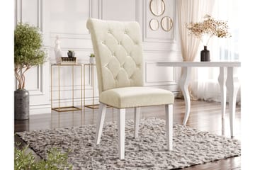 Garvin Matstol - Beige/Vit - Products - Möbler - Fåtölj & stolar - Matstol & köksstol