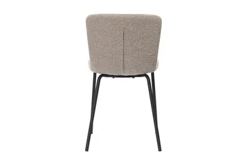 Katy Matstol - Greige Bouclé / Metallben Svart - Products - Möbler - Fåtölj & stolar - Matstol & köksstol