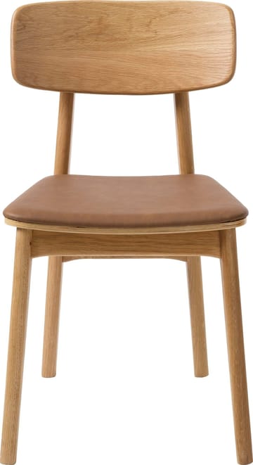Kleppen stol i oljad ek med brun sits - Oljad ek/Brun - Products - Möbler - Fåtölj & stolar - Matstol & köksstol