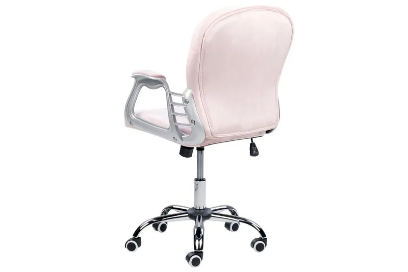 Kontorsstol med kristaller Princess Pastellrosa/Silver/Svart - Pastellrosa/Silver/Svart - Products - Möbler - Fåtölj & stolar - Kontorsstol & skrivbordsstol